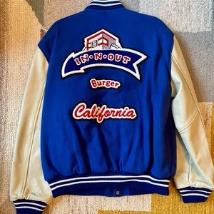 Large 90s Vintage In N Out Letterman Jacket